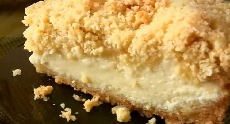 Ang Royal cheesecake na may cottage cheese sa oven ayon sa isang hakbang-hakbang na recipe gamit ang larawan