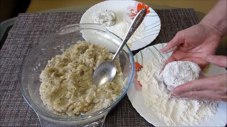 Pour faire des côtelettes de lotte, faites de la farine