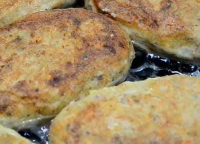 Mackerel cutlets on a step by step recipe with photos