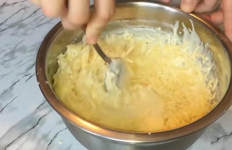 préparer du Hanuriki paresseux, du fromage râpé