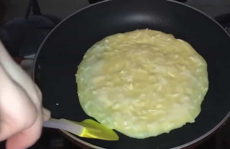 préparer Hanuriki paresseux, crêpe frire