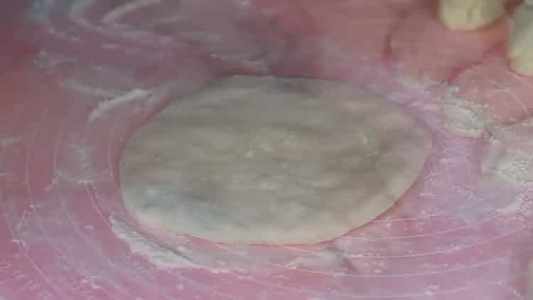 Roll pancake to make stuffed cakes