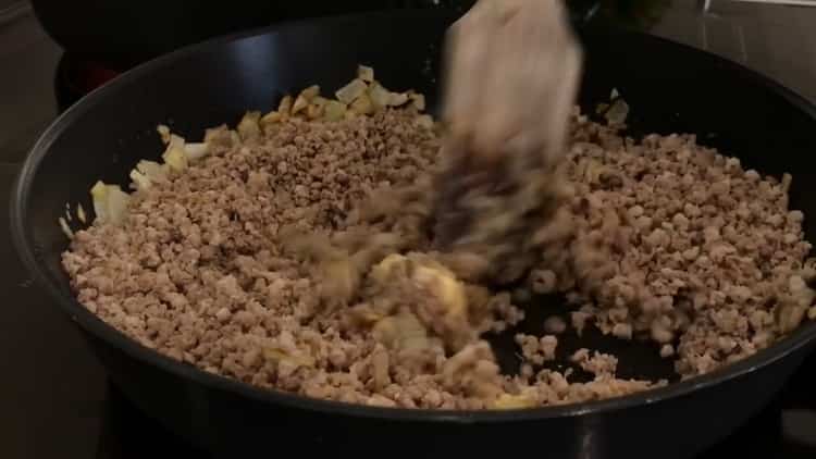 Combine the ingredients to make pasta