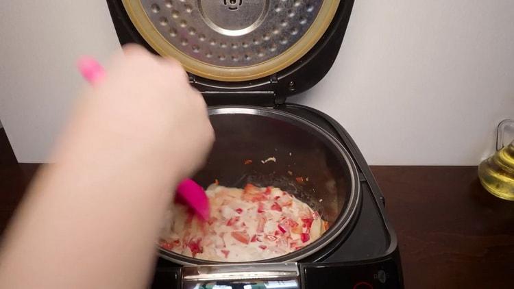 polagano kuhana tjestenina s piletinom u položenom kuhačom
