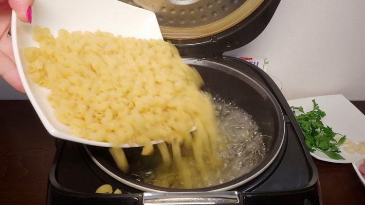 To prepare pasta, prepare the ingredient