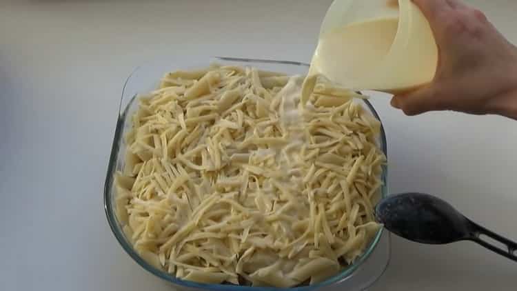 Da biste napravili tjesteninu, napunite
