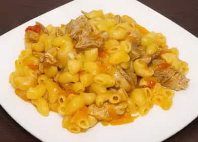 Tasty pasta with meat - cook in a slow cooker 🍝