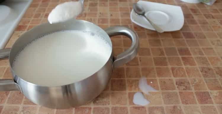 Pour préparer la soupe au lait de pâtes, préparez les ingrédients