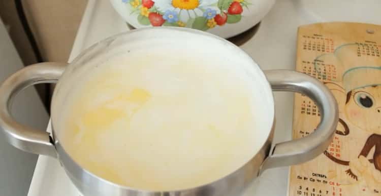soupe de lait de pâtes prête