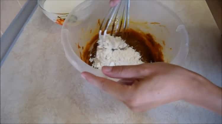 To prepare the filling, prepare the ingredients