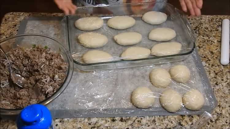 To cook meat pies in the oven, preheat the oven