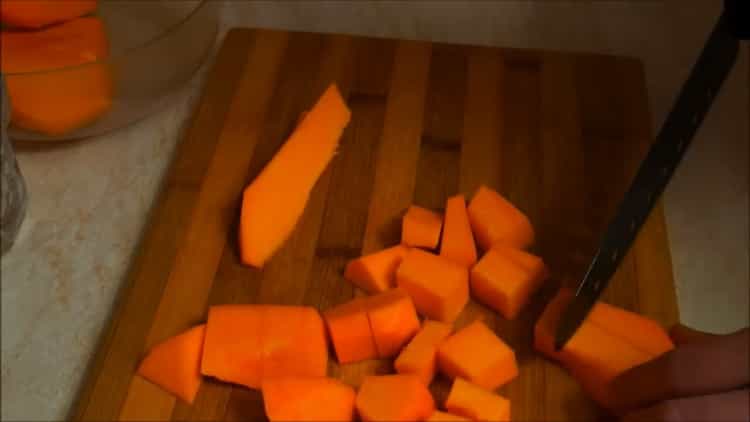 To make pumpkin pies, prepare the ingredients