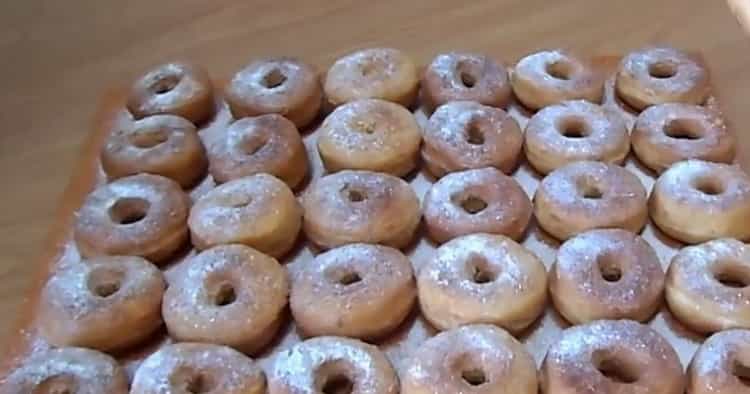 Kefir donuts: a step by step recipe with photos