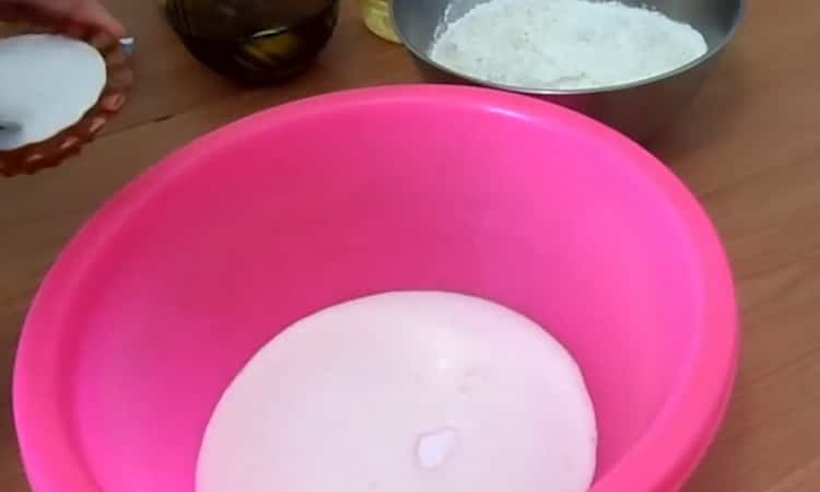 Cuisson des beignets de yaourt