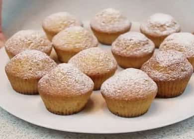 A simple cupcake for a step by step recipe with a photo