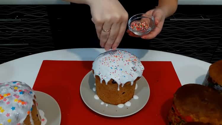 Learn how to cook a delicious and moist Easter cake using a simple recipe, how long it will take, and also from which you can make a delicious glaze without egg whites.