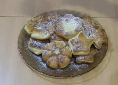 Airy, light and delicious kefir donut fried in a pan