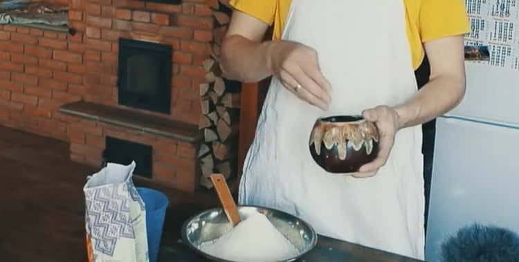 Préparer les ingrédients pour le pain de seigle au levain