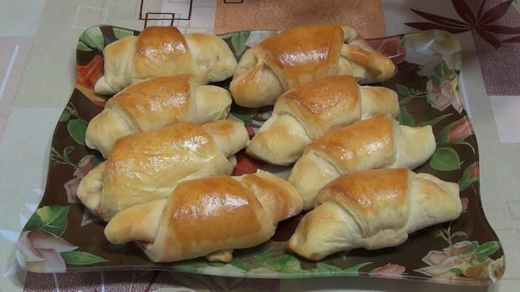 bagels de confiture prêts