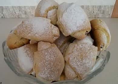 Bagels from shortcrust pastry with boiled condensed milk - delicious, crispy, friable pastries