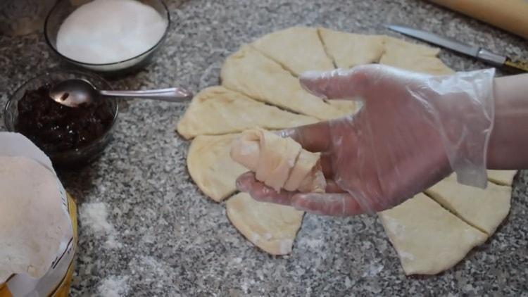 To make bagels, spin the dough