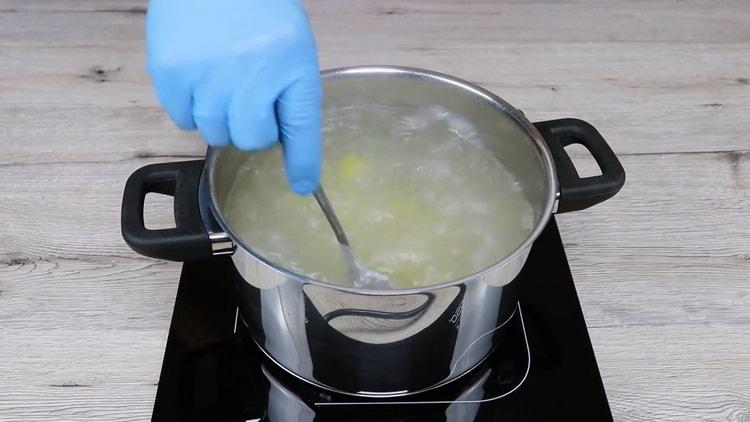 cooking pasta salad