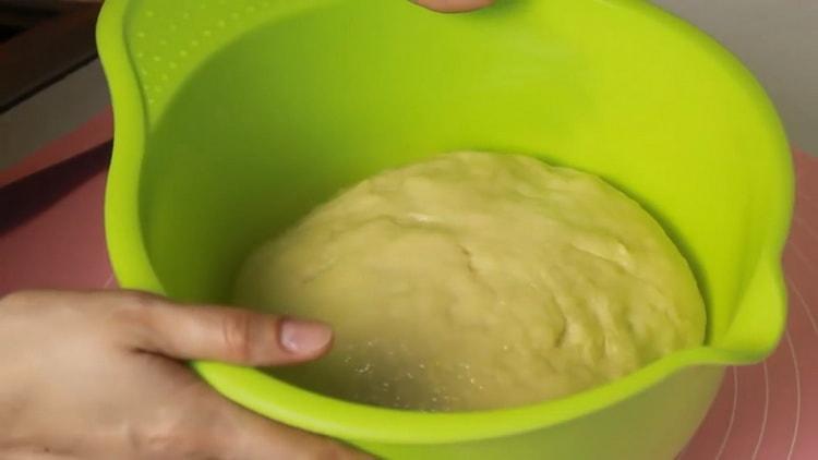 To make buns, prepare the dough