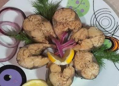 Onion husk mackerel - great idea for dinner