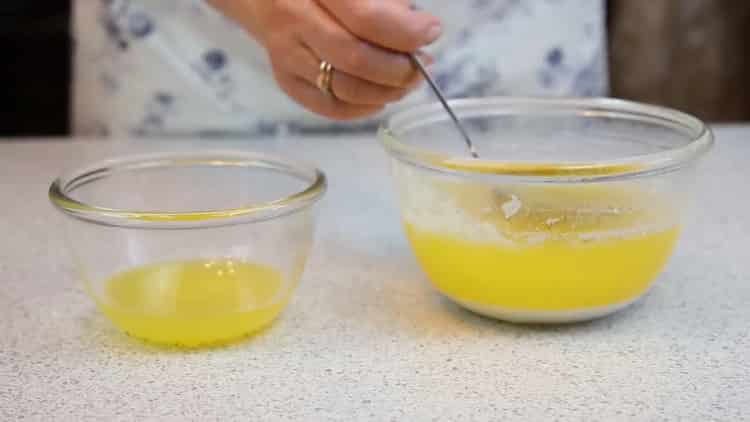 Faire fondre le beurre pour faire des tartes