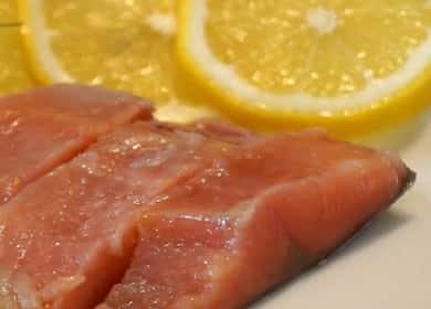 Salted pink salmon for salmon at home - a super recipe