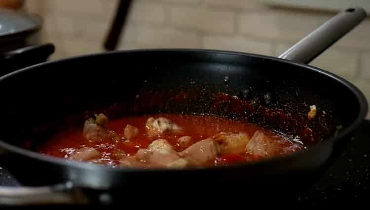 Pomiješajte sastojke da napravite špagete