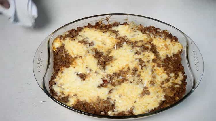 Spaghetti with minced meat according to a step by step recipe with photos