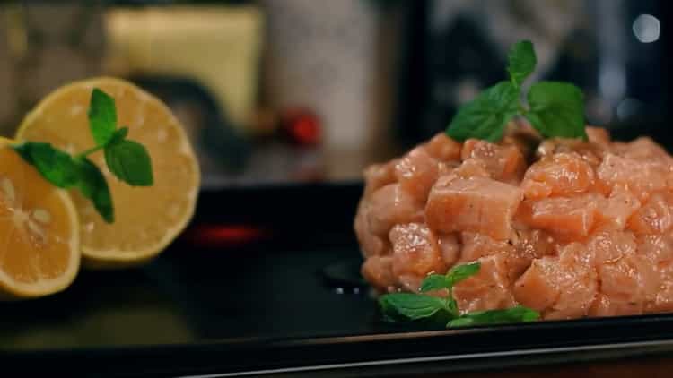 tartare de saumon prêt