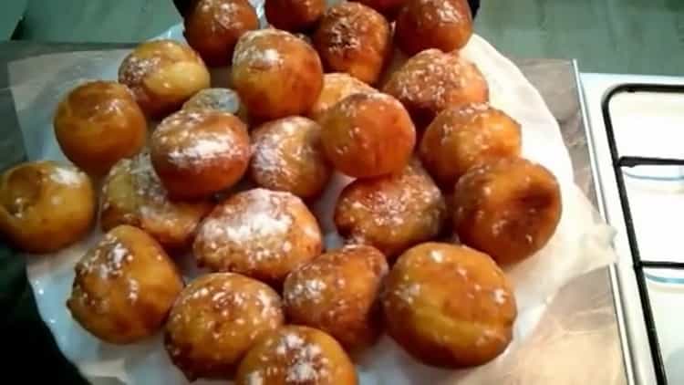 cottage cheese donuts fried in oil ready