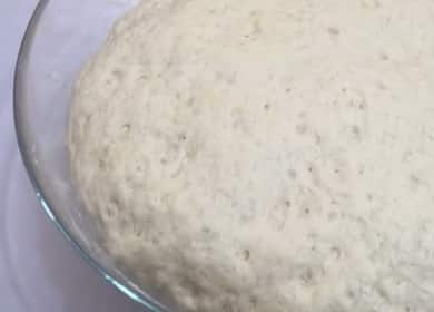 Dough for whitewash with dry yeast according to a step by step recipe with photo
