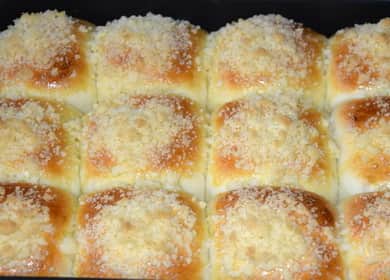 Dough for buns in the oven: a step by step recipe with photos