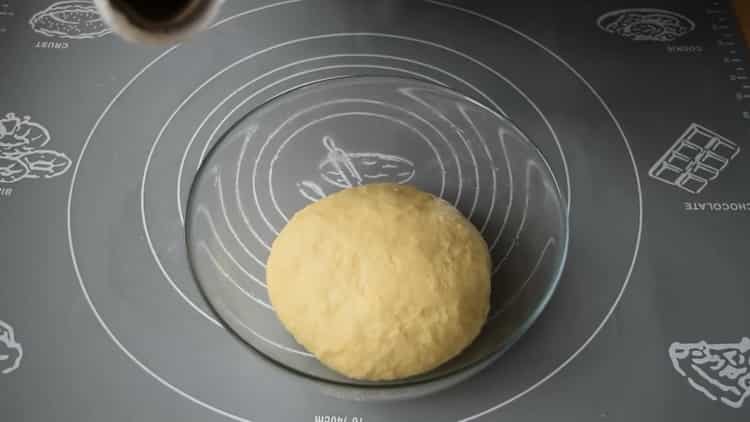 Knead the dough to make booths