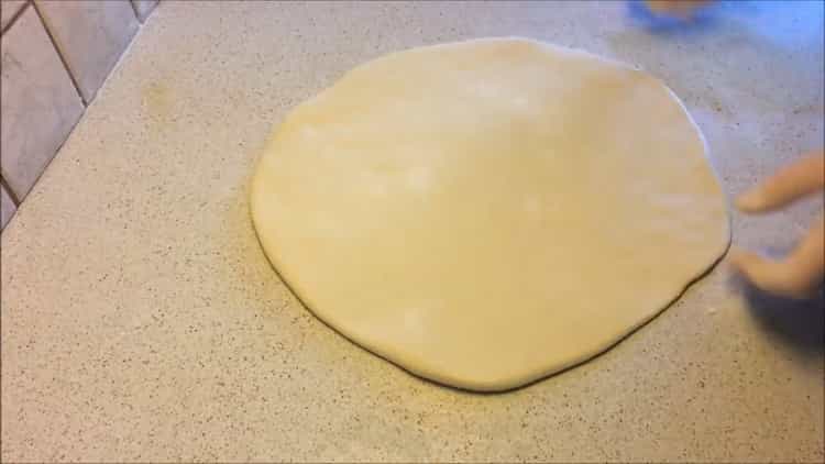 to make dough for samsa roll out the dough