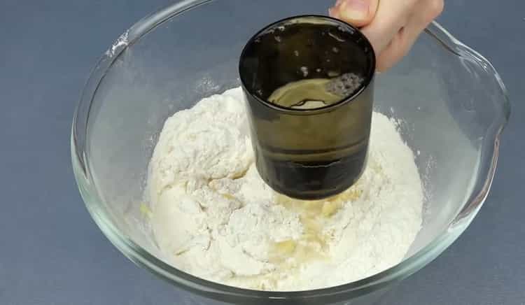 Add water to prepare the dough.
