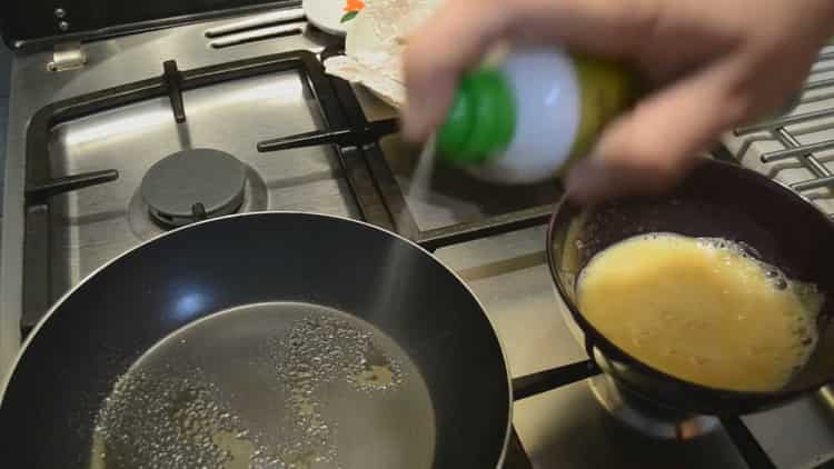 To make tilapia, grease a frying pan.