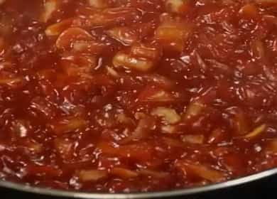 Salsa de tomate fragante para espagueti, pasta, pasta