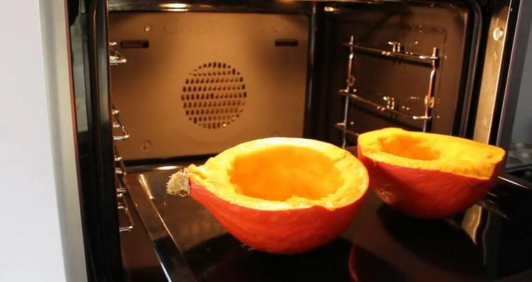 To make a pumpkin cake, bake a pumpkin