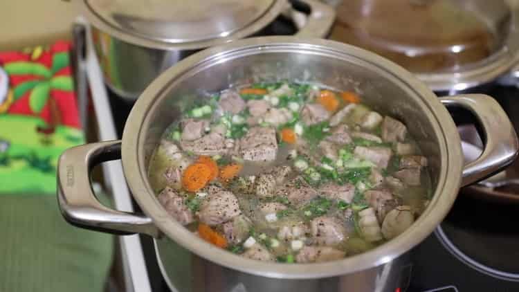 Oreille de lotte selon une recette pas à pas avec photo