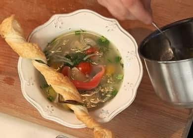 Sterlet soup with smoked trout - a delicious and original fish soup