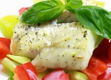 Oven baked zander fillet - very tasty and healthy