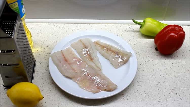 To prepare the pike perch fillet in the oven, prepare the ingredients
