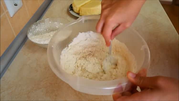 For Georgian khachapuri, sift flour
