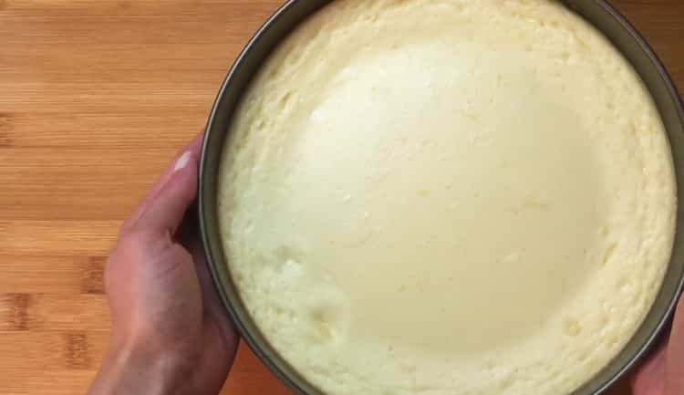 Tarta de queso clásica con una receta paso a paso con una foto