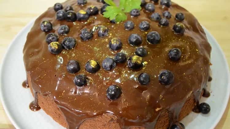 Super délicieux gâteau au chocolat et à la banane