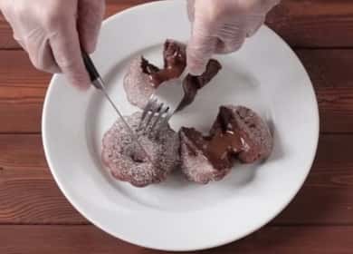 De mest lækre flydende fyldte chokolademuffins
